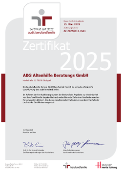  Zertifikat - audit berufundfamilie